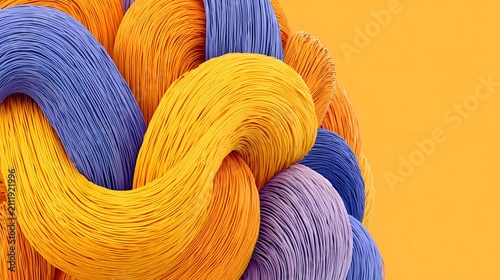 like forms twisting through space with smooth motion blur effect