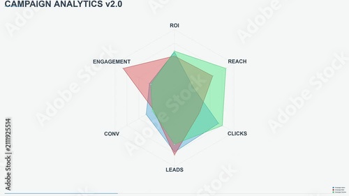 Digital Campaign Performance Radar Chart Analytics Dashboard