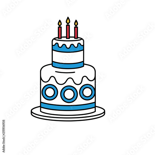 Birthday Cake with Candles