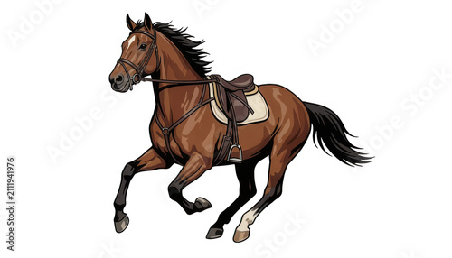 Brown Horse Running Transparent Background