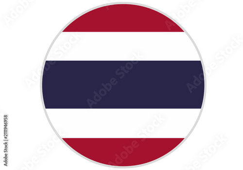 Foto round shape of the thai flag