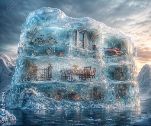 Transparent Memory Glacier Preserving Everyday Moments