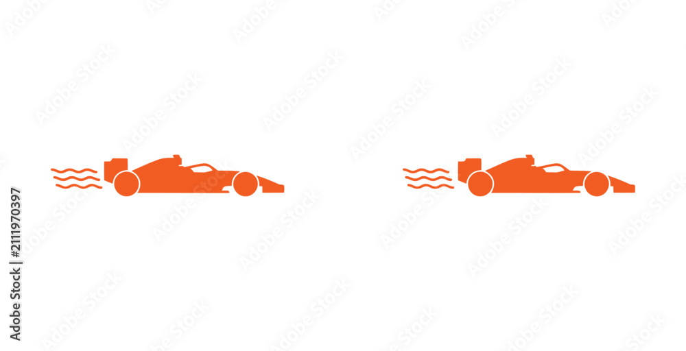Fototapeta premium Formula One Race Car Vector Illustration