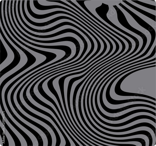 Konstfotografi Distressed texture with a psychedelic wave pattern and a negative space focal point
