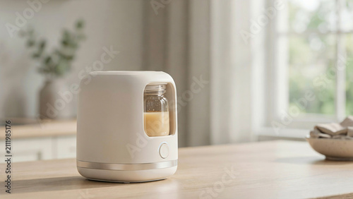 Compact Baby Food Maker on Kitchen Counter