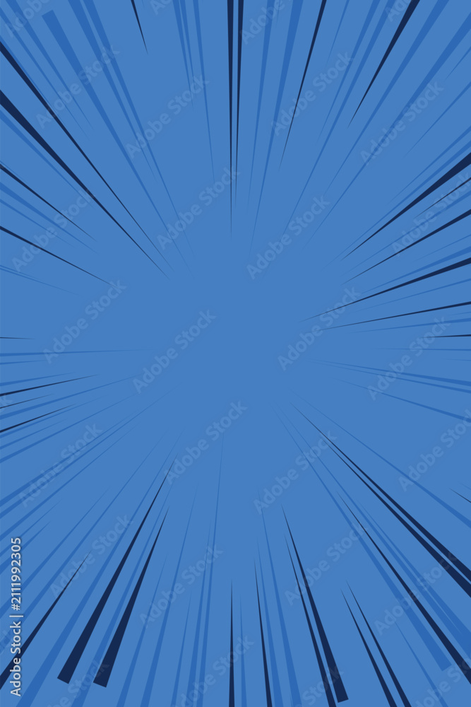 Naklejka premium Comic Style Blue Pinwheel Halftone Pattern