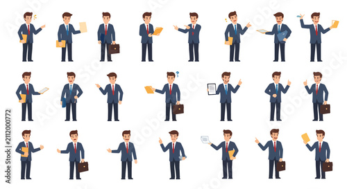 Canvastavla Diverse group of business professionals in formal attire.