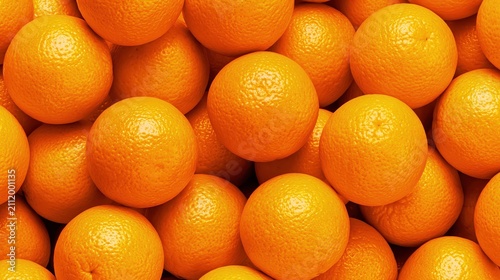 Fresh Orange Fruit Background Full Frame Close Up