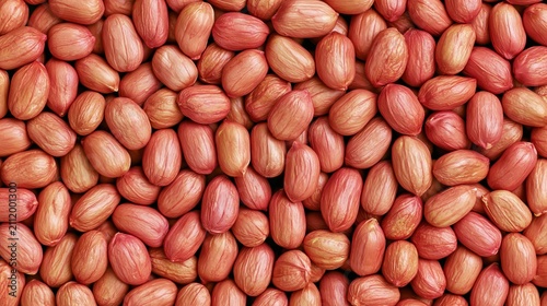 Fresh Raw Peanuts Background Full Frame Close Up