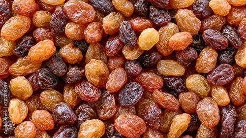 Fresh Raisins Background Full Frame Close Up