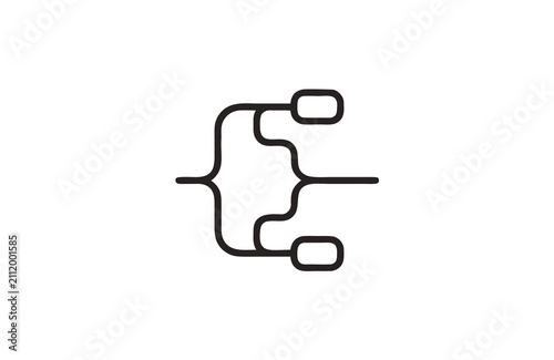 Branch Workflow Diagram Icon