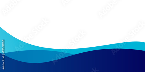 Curved Header and Footer Element. Vector EPS 10