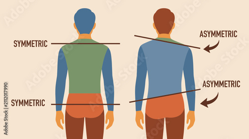 Foto Asymmetric Posture Hip Shoulder Height Imbalance