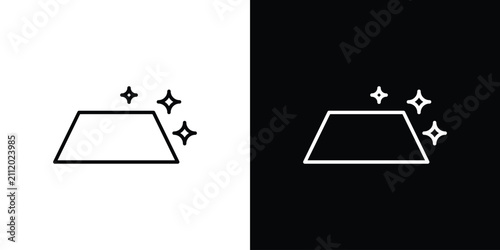 Принти на полотні Clean surface icon outline symbol pack