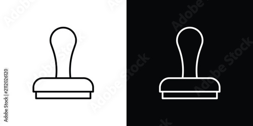 Fotografía Stamp icon outline symbol pack