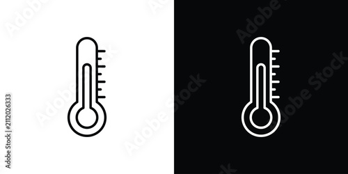 Fotografía Temperature icon outline symbol pack