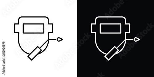 Foto Welding icon outline symbol pack