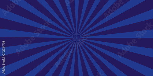 Bild auf Leinwand A vibrant blue sunburst pattern radiates outward, creating a dynamic and energetic graphic background