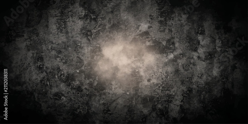 Foto Abstract Dark Storm Clouds with Moonlit Smoke and Blue Mist Texture in the Night