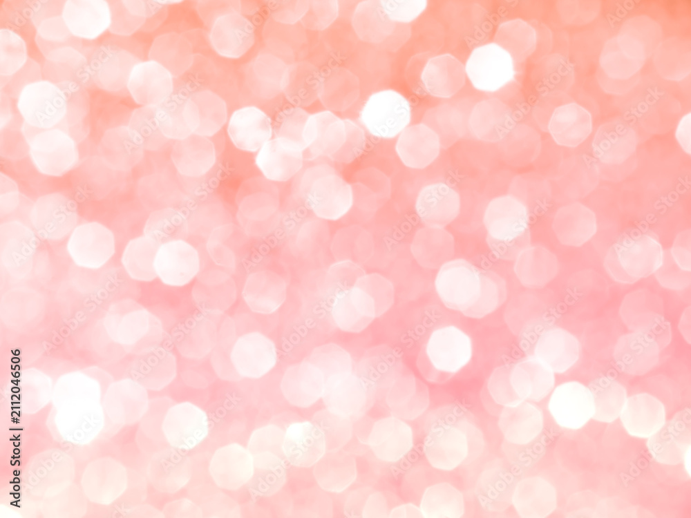 Obraz premium Background Pink bokeh abstract backdrop white template presentation aesthetic cosmetic product beauty summer autumn, white effect light sparkle mockup beautiful natural.