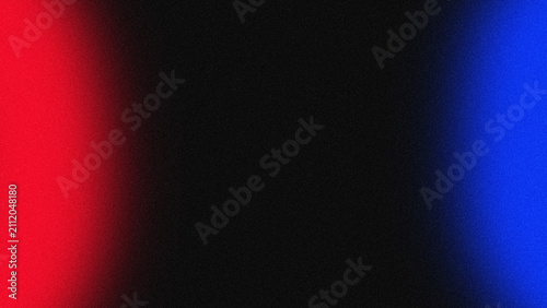 Dark red and blue abstract with copy space on middle. Grainy gradient abstract background for web banner poster design, tech presentation, grain texture effect, copy space, Backdrop.