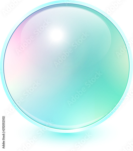 Glass ball with iridescence...