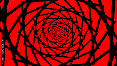 Abstract optical illusion s...