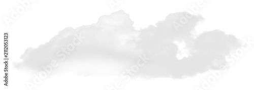Canvastavla Isolated white cumulus cloud PNG