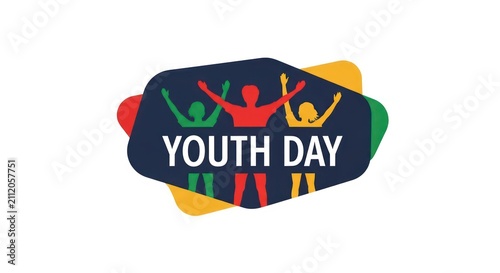 Youth Day Celebration Logo Design Concept.