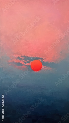 Painting outdoors sunrise nature.
