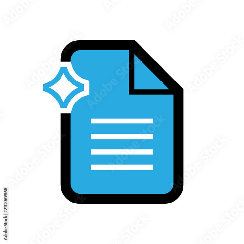 Text generation Filled outline Icon