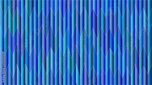 Abstract blue chevron zigzag herringbone pattern background with white outlines navy to cyan gradient and layered three dimensional panels