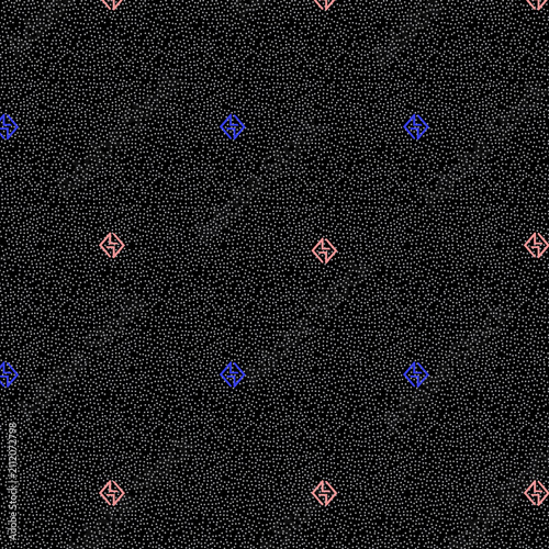 Bedouin Al sadu carpet fabric texture, Aztec geometric pattern for seamless