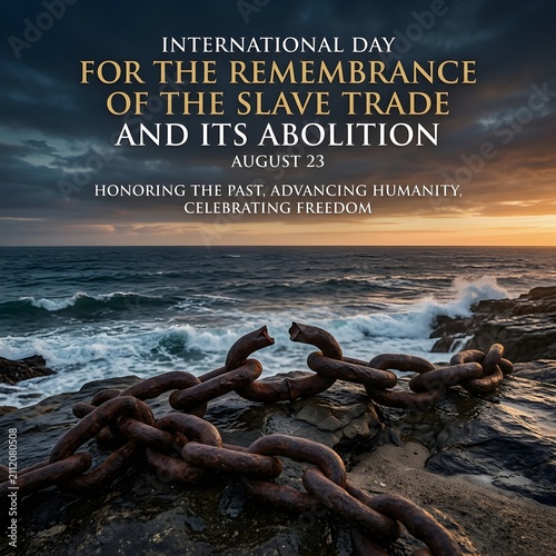 International slave trade remembrance day poster design