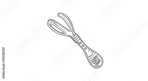 Vintage wine bottle opener tool.
