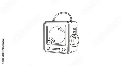 Vintage Camera Illustration.