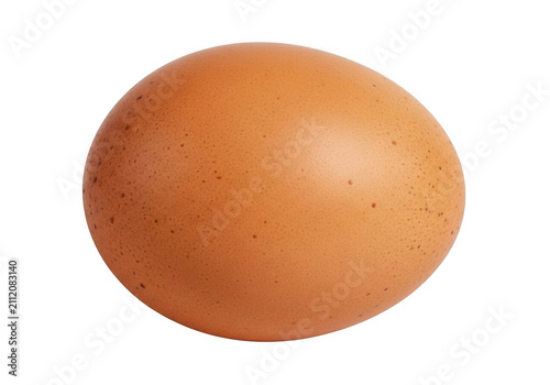 Fresh brown egg isolated on plain background isolated on transparent background
