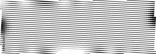 Bild auf Leinwand Abstract Black Horizontal Parallel Lines Texture Vector for Minimalist Backgroun