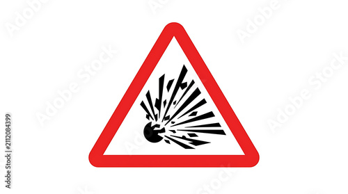 Warning sign for explosive materials, indicating a hazard of explosion.