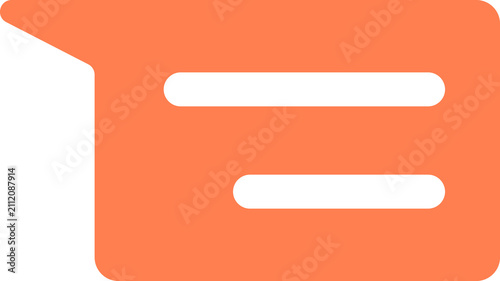 Coral WhatsApp New Chat Icon Isolated on Transparent Background PNG Message Vector Symbol