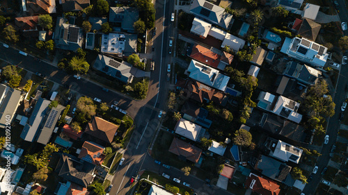 Foto Aerial view of Sydney Suburbs, Northern Beaches, NSW, Australia