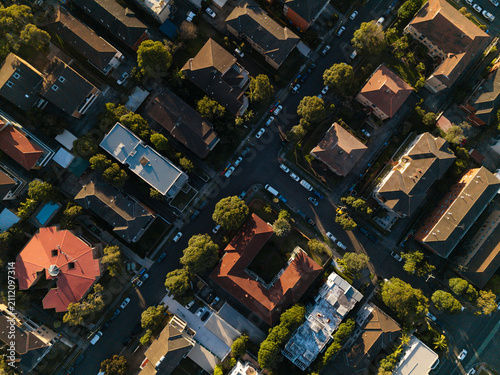 Konstfotografi Aerial view of Sydney Suburbs, Northern Beaches, NSW, Australia