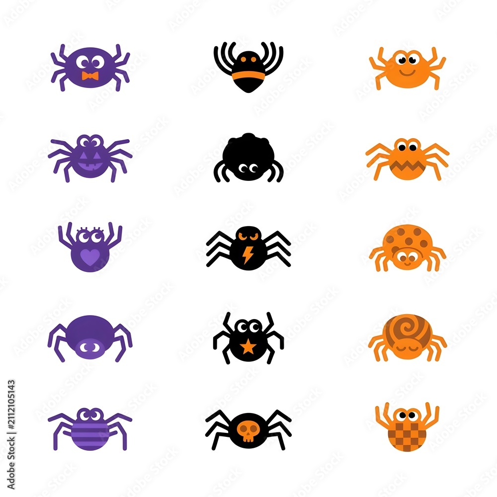 Obraz premium Cute Creepy Crawlers