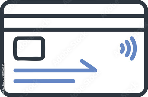 Canvastavla Contactless Payment Card Illustration