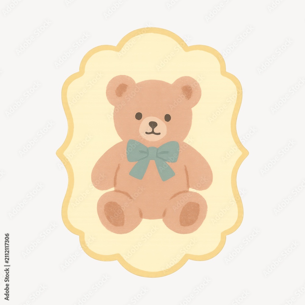 Fototapeta premium Cute teddy bear illustration