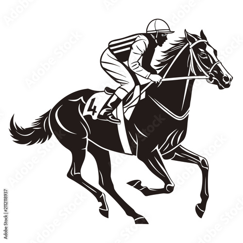 Equestrian inspired horse silhouette ideal for branding and creative designs.