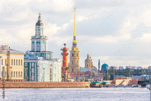 Obraz na plátne The Spit of Vasilievsky Island and the Peter and Paul Cathedral