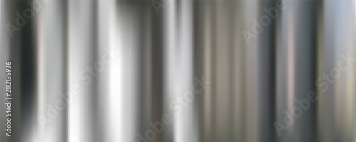 Bild auf Leinwand Shiny silver metal texture with smooth gradient effect