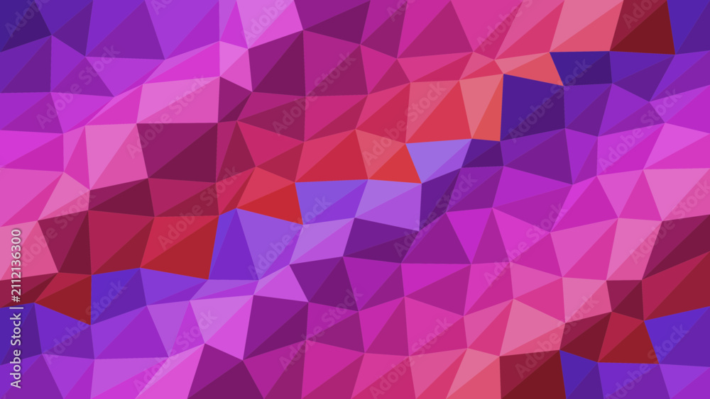 Obraz premium Colorful Low Poly Geometric Triangle Background Pattern