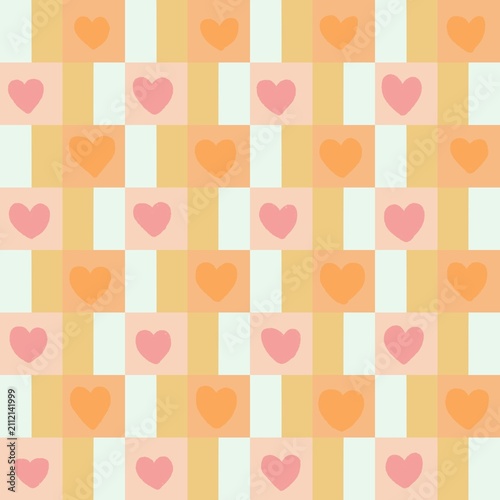 seamless pattern with hearts